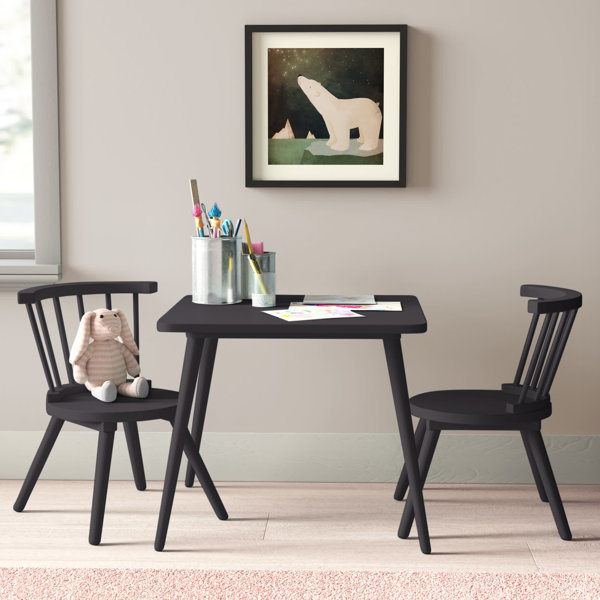 Nicklas kids 3 piece windsor writing best sale table and chair set